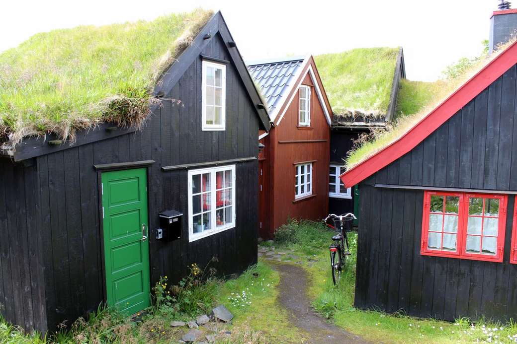Stare miasto w Torshavn Wyspy Owcze puzzle online
