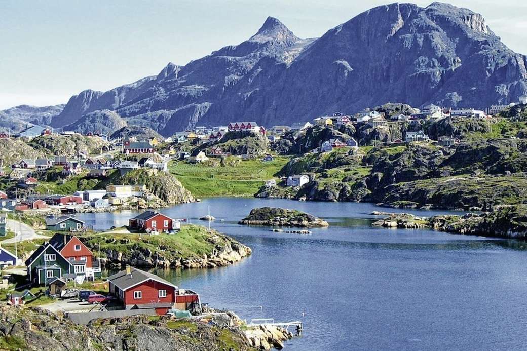 Domy w zatoce na Grenlandii puzzle online