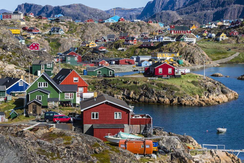 Lokalizacja Sisimiut na Grenlandii puzzle online