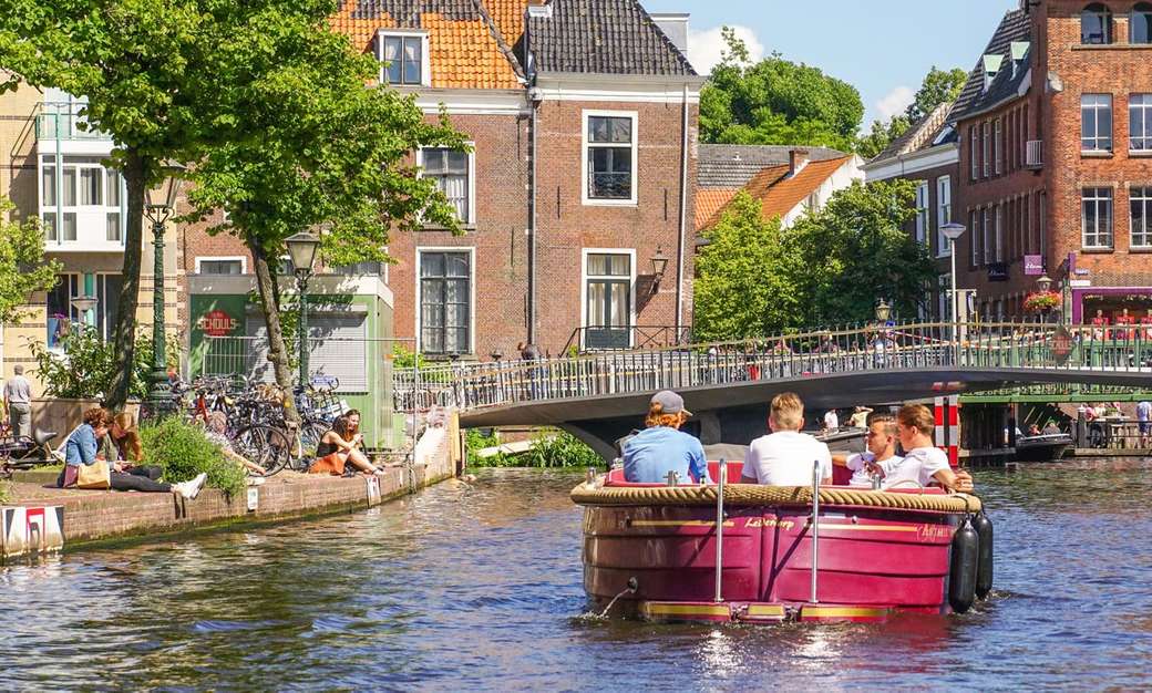 Miasto Leiden w Holandii puzzle online