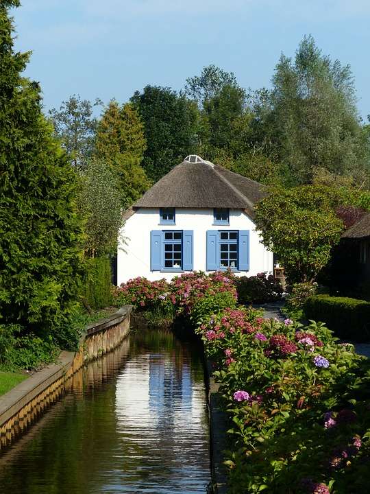 Giethoorn w Wenecji Holandii puzzle online