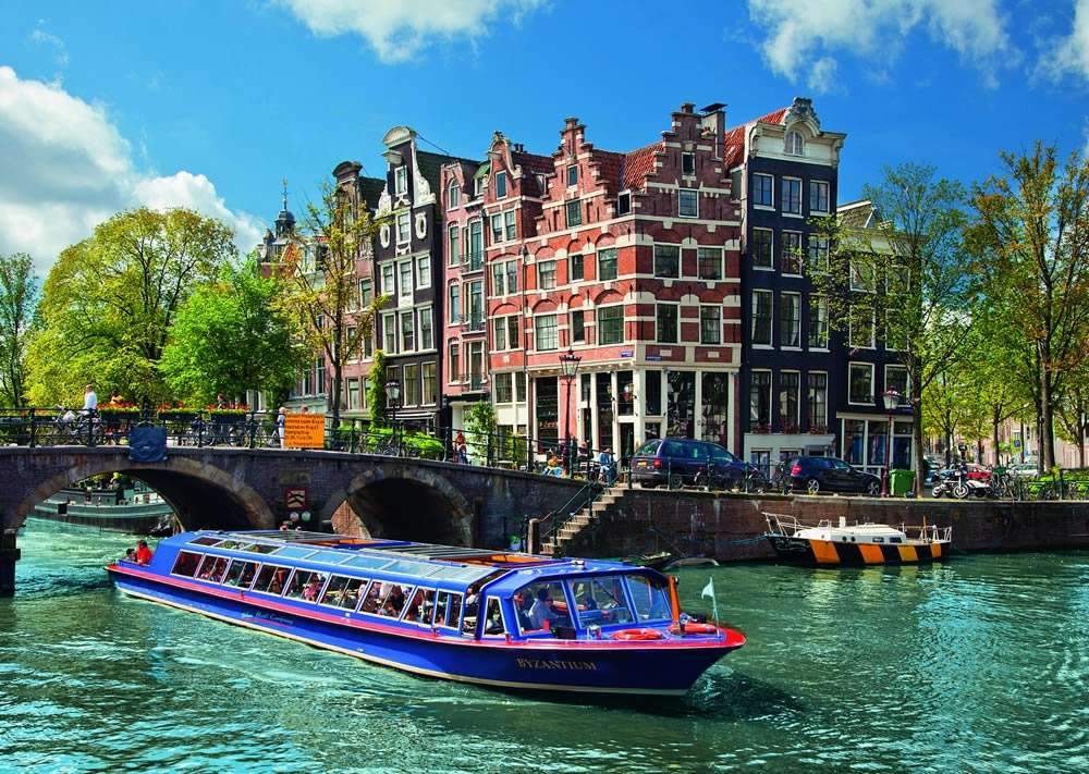 Amsterdamská prohlídka Nizozemska puzzle