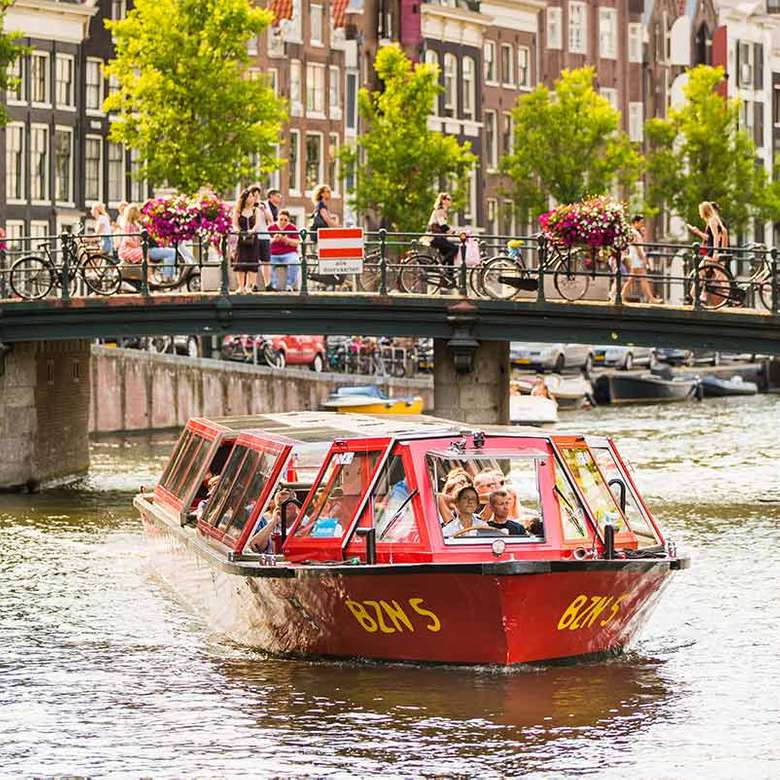 Amsterdamski rejs po kanałach w Holandii puzzle online