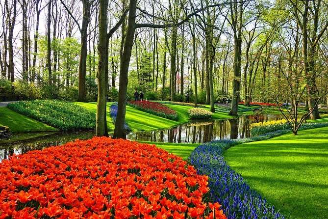 Krajobraz ogrodu Amsterdam Keukenhof puzzle online