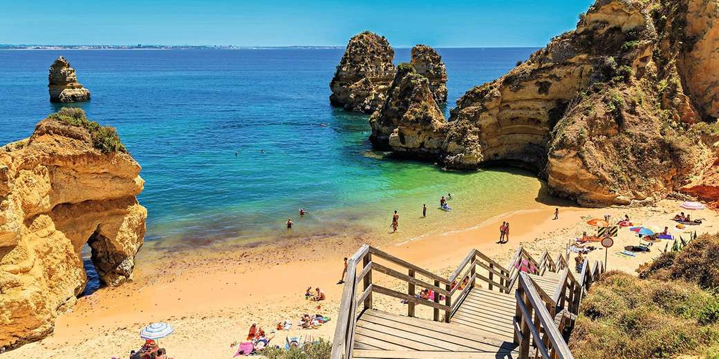 portugalia- zejście na plażę puzzle online