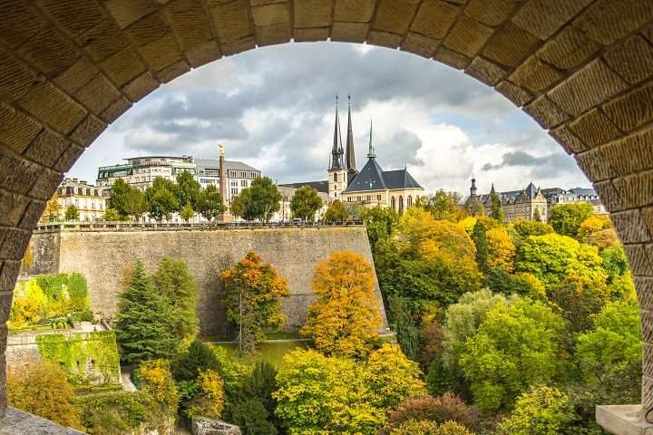 Panorama miasta Luksemburga puzzle online