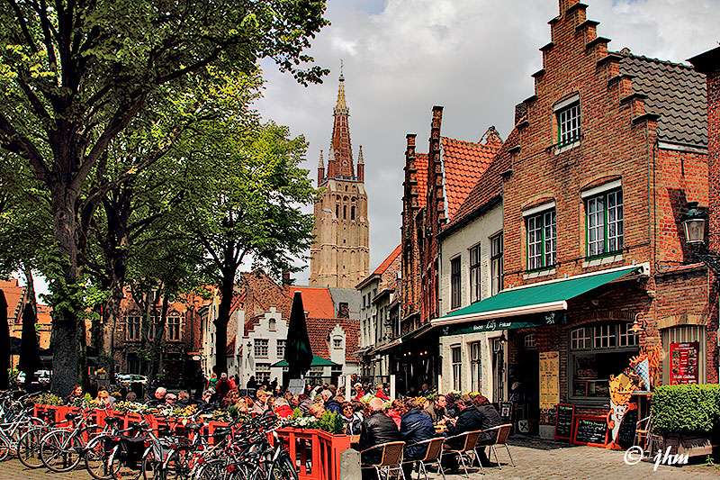 Miasto Brugia w Belgii puzzle online