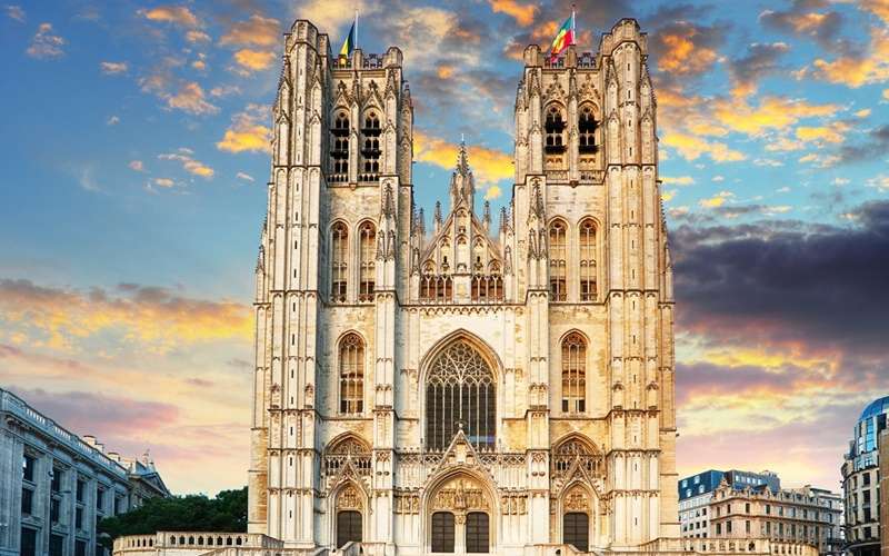 Katedra w Brukseli puzzle online