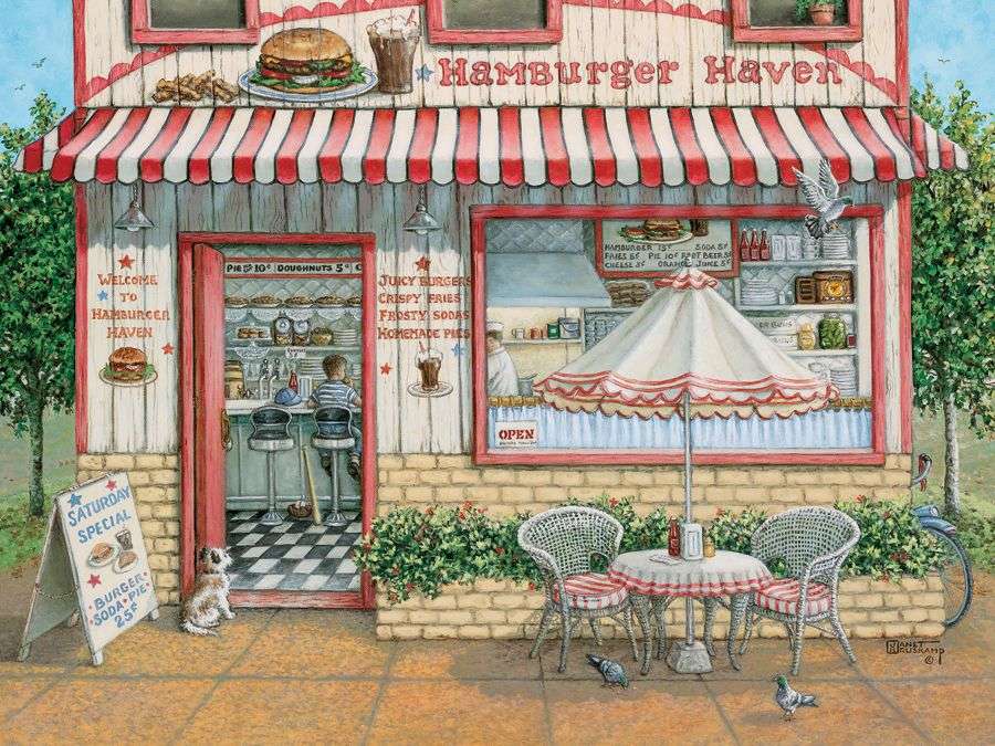 Hamburger Shop puzzle online