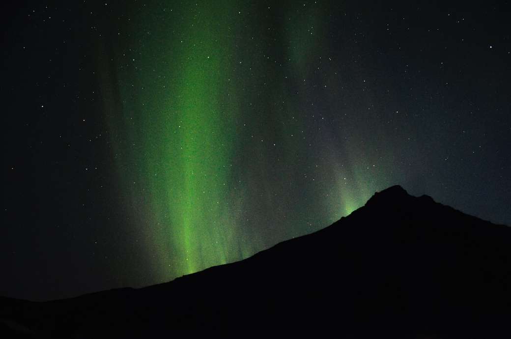 aurora boreal verde rompecabezas