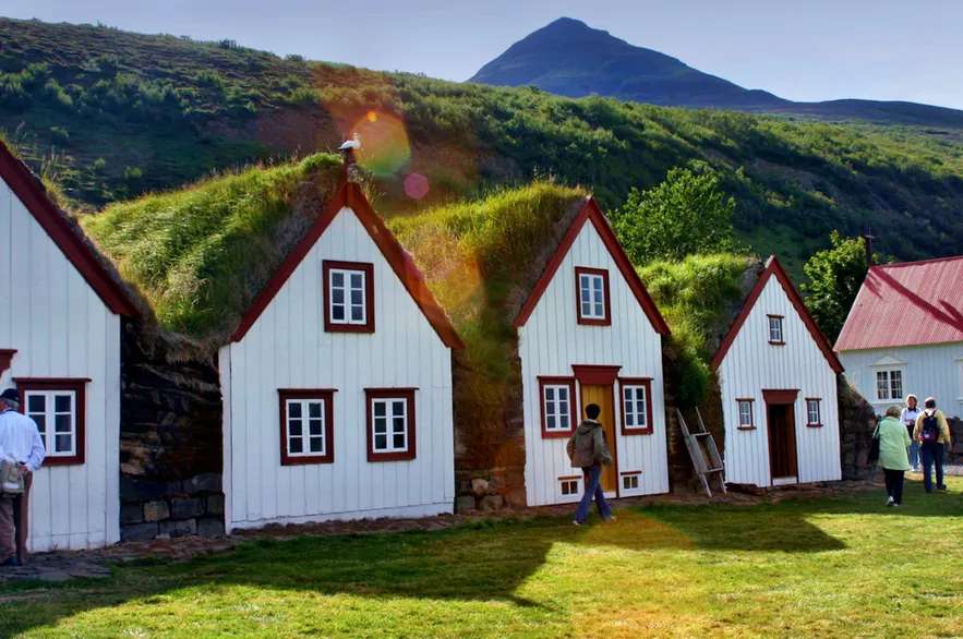 domki w islandii puzzle online