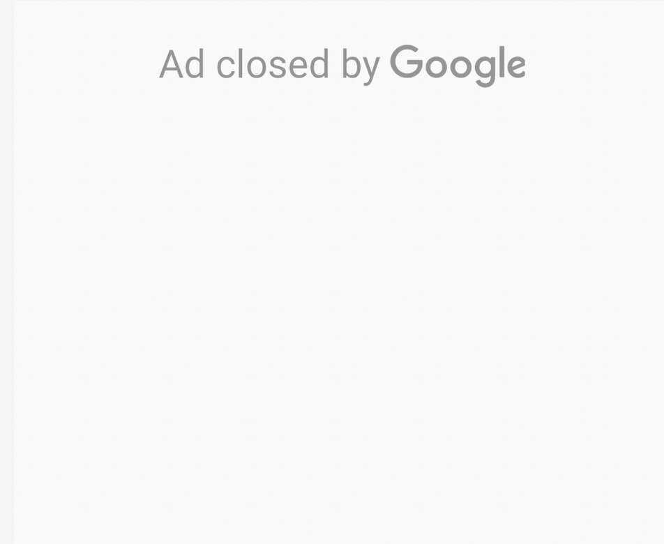 Reklama zamknięta przez Google puzzle online