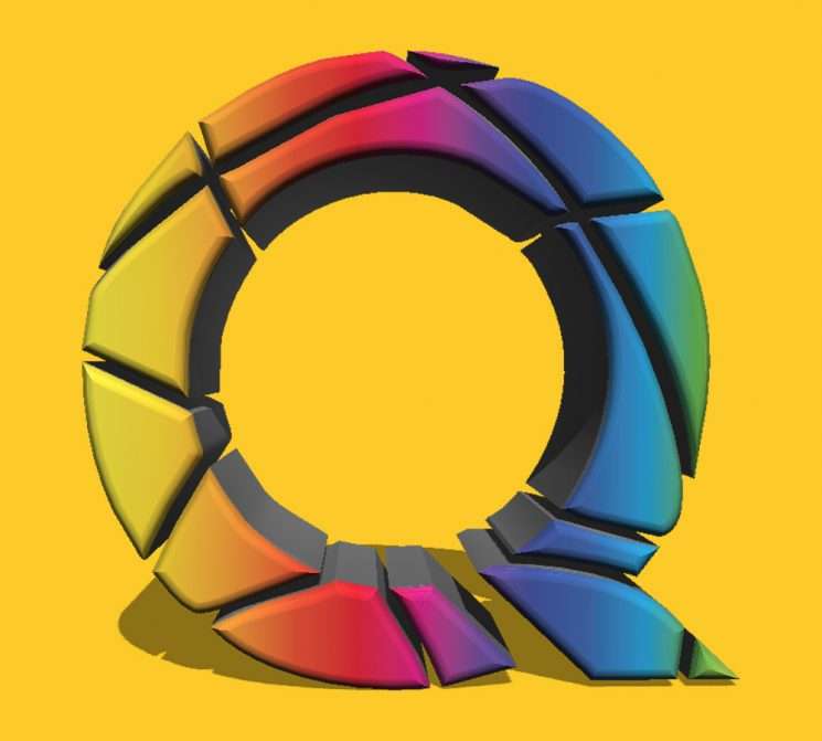 Logo Q w 3D puzzle online