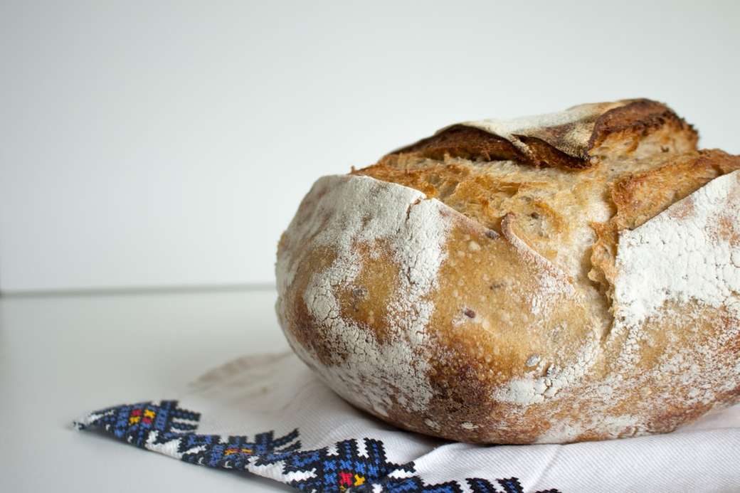bliska bochenek chleba na zakwasie puzzle online