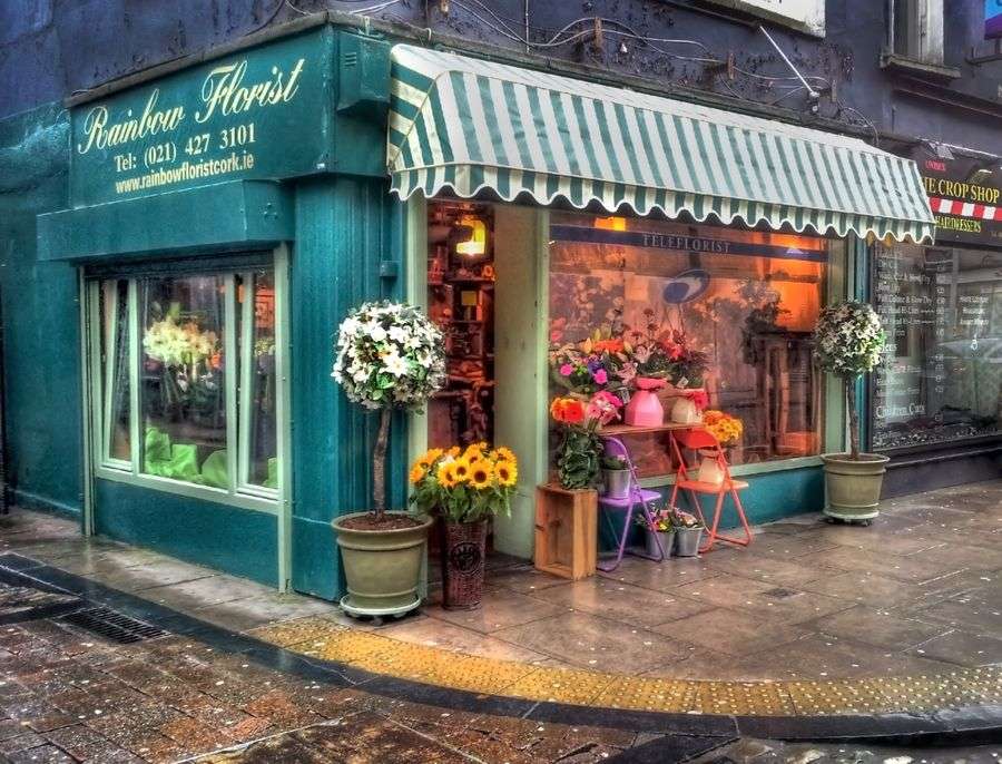 Kwiaciarnia w Cork w Irlandii puzzle online