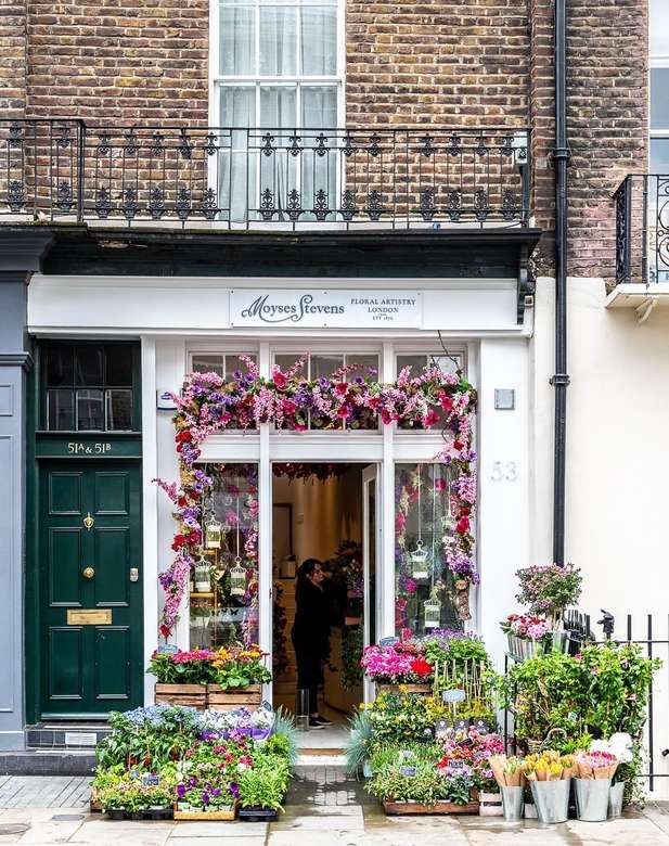 Kwiaciarnia w Londynie puzzle online
