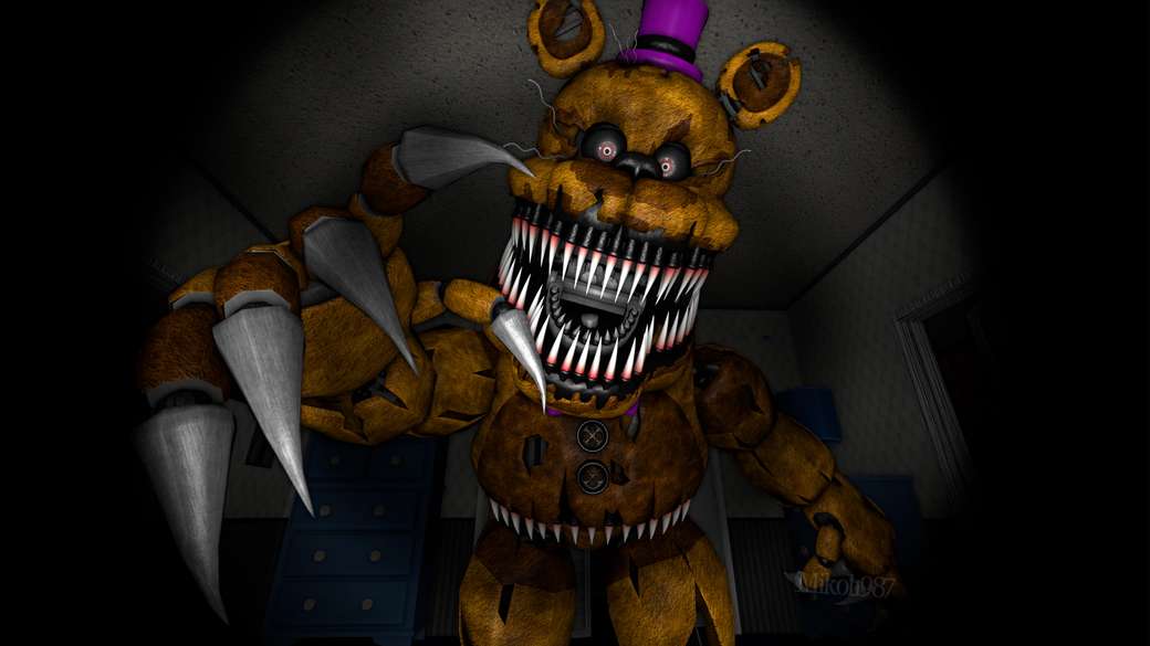 Nightmare Fredbear Play Jigsaw Puzzle For Free At Puzzle Factory - jaws reborn roblox