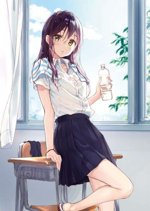 Butelka wody dziewczyna anime puzzle online