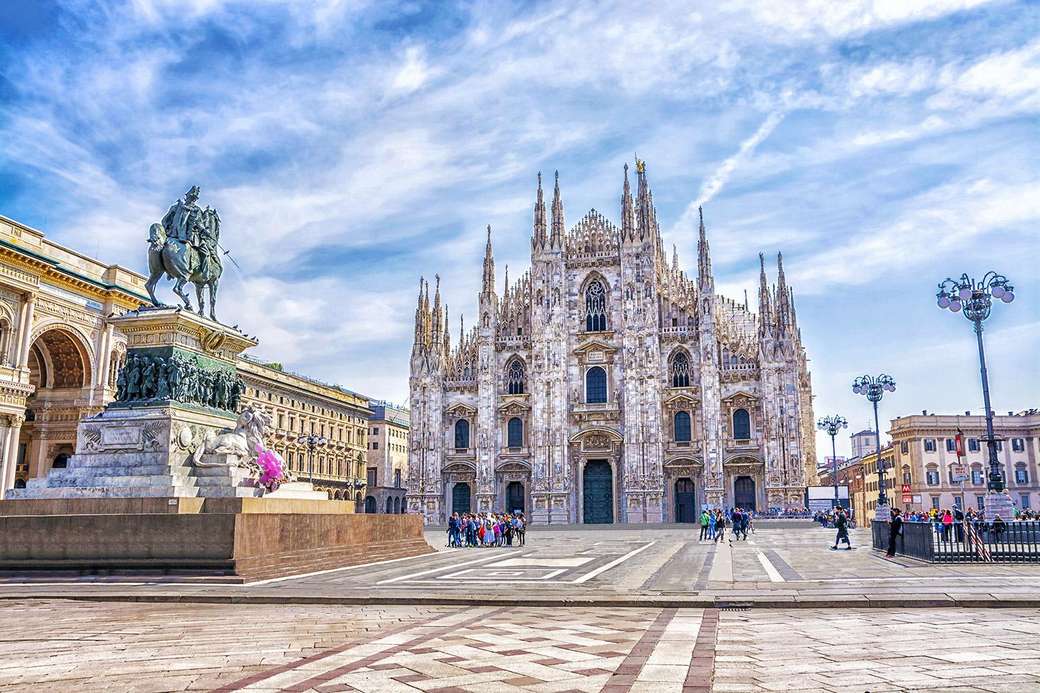 Katedra w Mediolanie Lombardia puzzle online