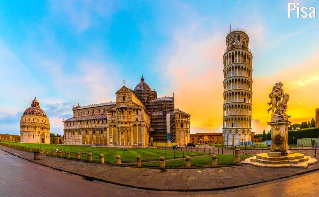 Katedra w Pizie i Krzywa Wieża w Toskanii puzzle online