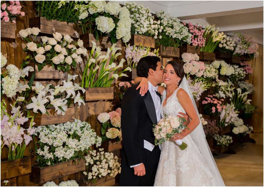 Ślub z kwiatami puzzle online