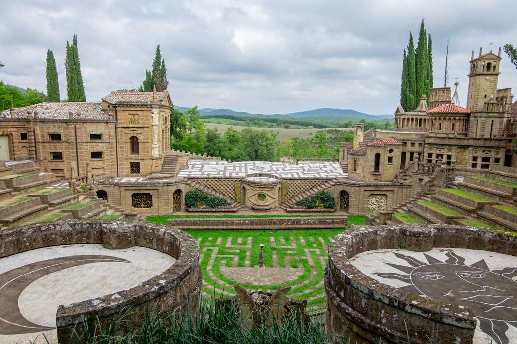 Amfiteatr La Scarzuola w Umbrii, Włochy puzzle online