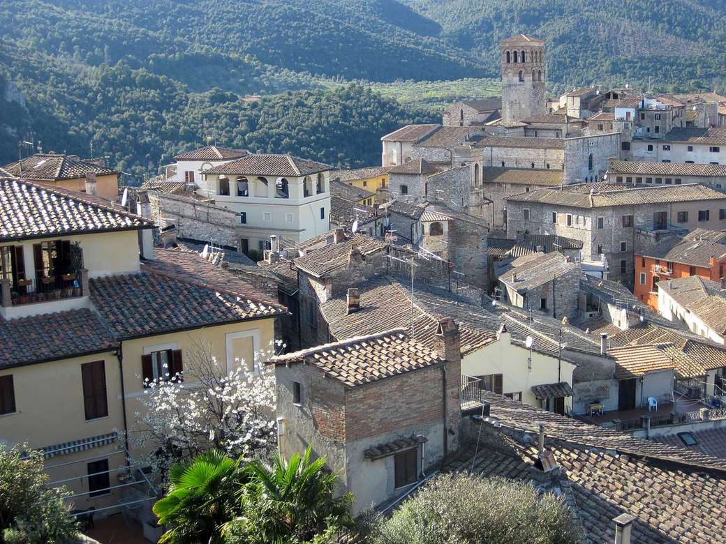 Miasto Narni w Umbrii we Włoszech puzzle online
