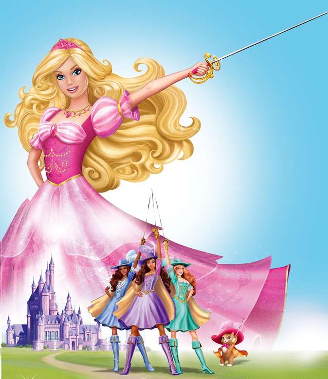 Barbie i trzy muszkieterki puzzle online