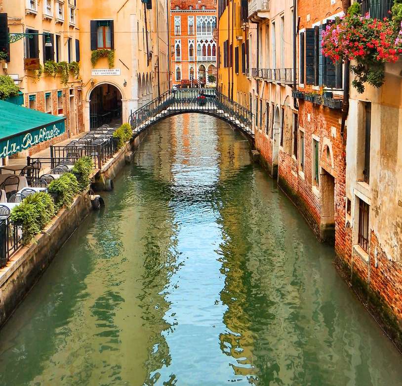 Kanał i most w Wenecji puzzle online