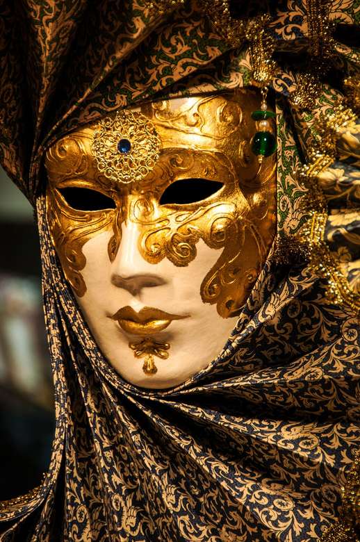 Weneckie maski i kostiumy Karnawał w Wenecji puzzle online