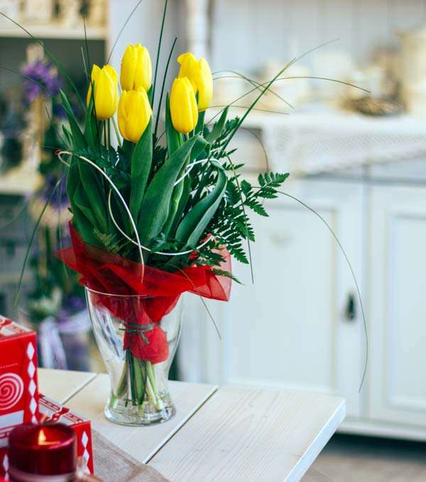 Żółte  tulipany puzzle online