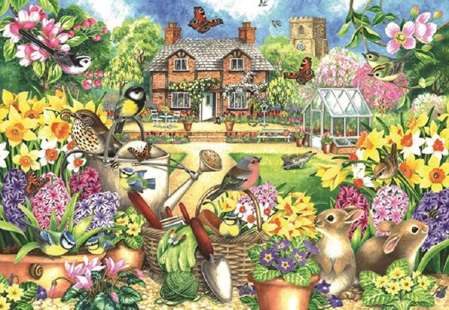Malowany ogród. puzzle online