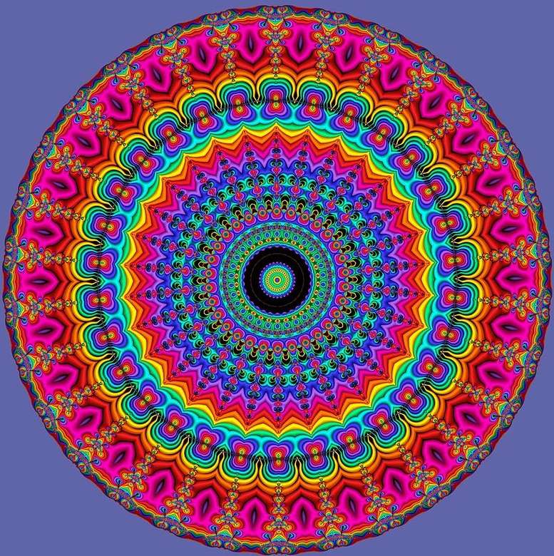Mandala kolorowa puzzle online