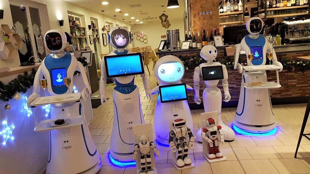 camareros robóticos rompecabezas en línea