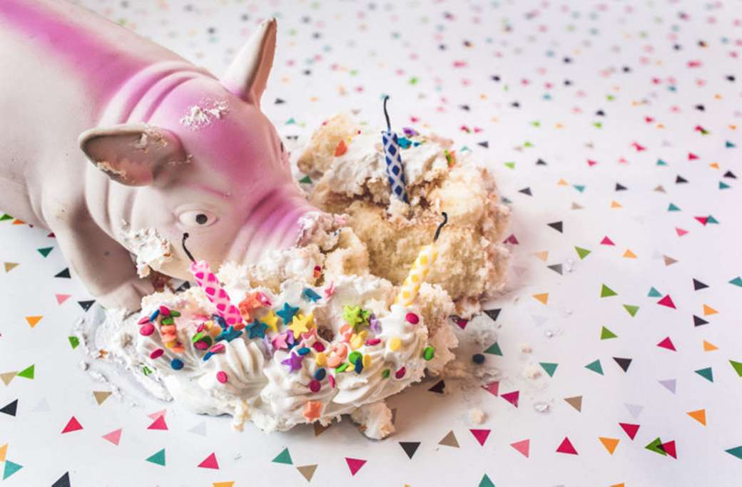 urodzinowa świnka puzzle online