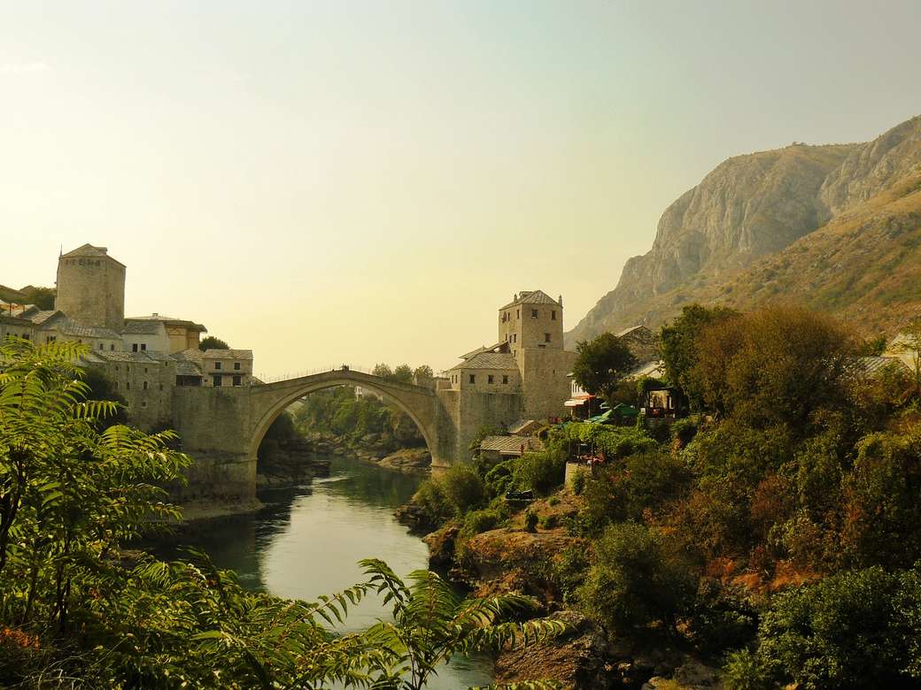 Mostar widok na most puzzle online