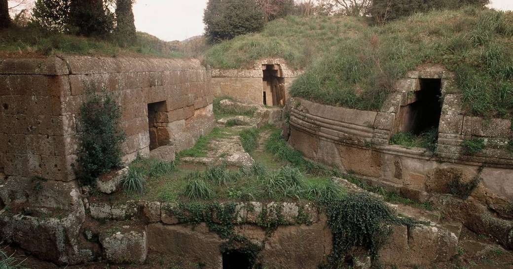 Cerveteri Etruskie okrągłe grobowce, region Lazio puzzle online