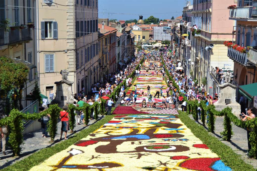 Genzano Flower Carpet Festival Region Lazio puzzle online