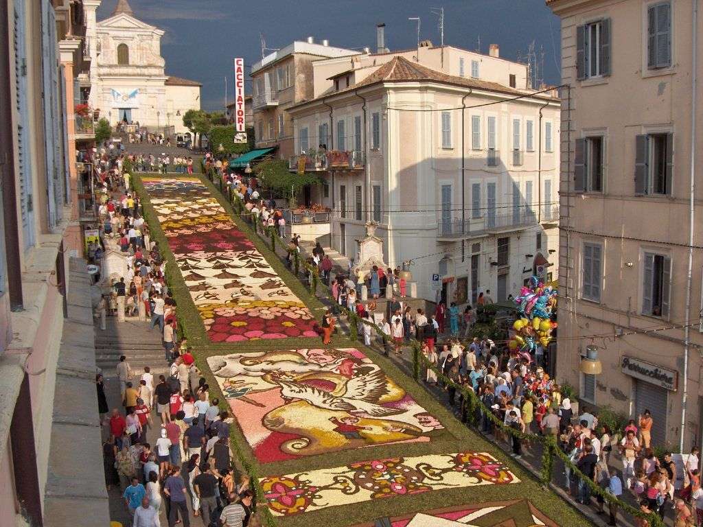 Genzano Flower Carpet Festival Region Lazio puzzle online