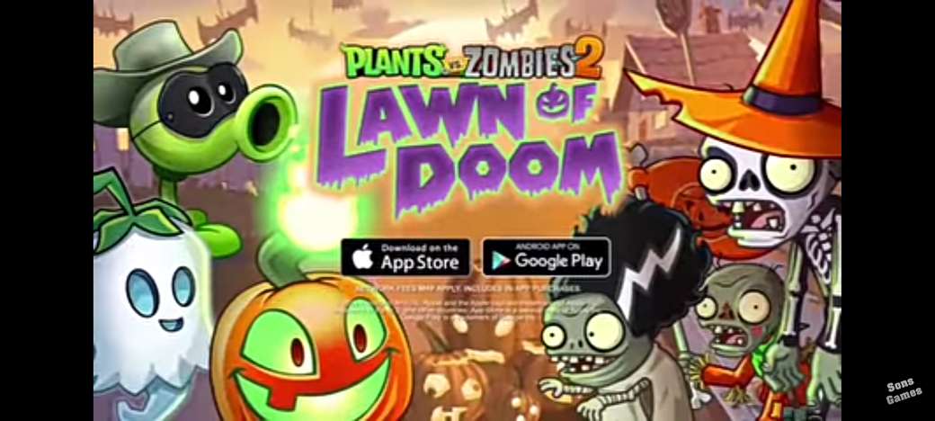Rośliny kontra zombie 2 Halloween puzzle online