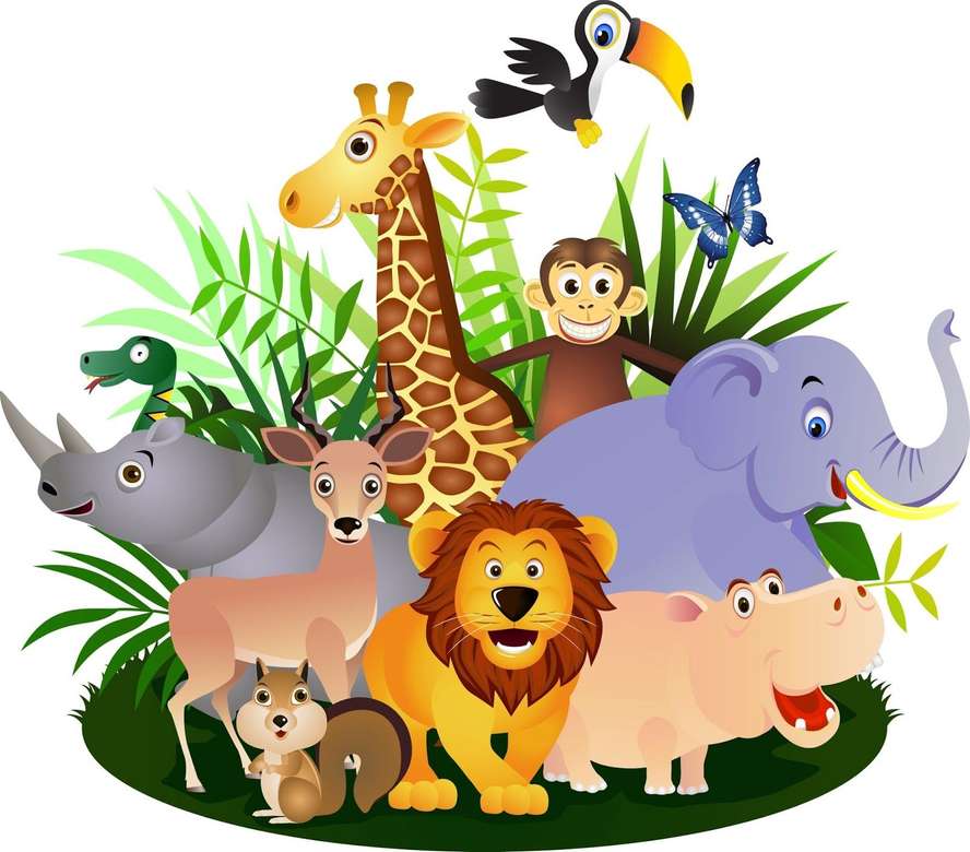 Zwierzęta safari puzzle online