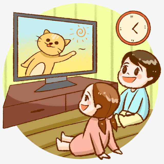 Brat i siostra oglądają telewizję oorabi puzzle online