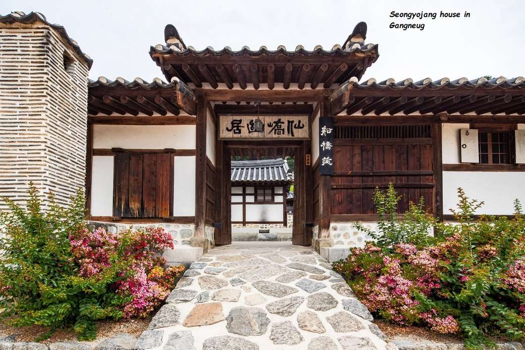 Piękna koreańska architektura puzzle online