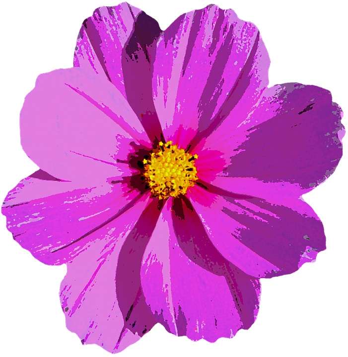 linda flor violeta quebra-cabeça