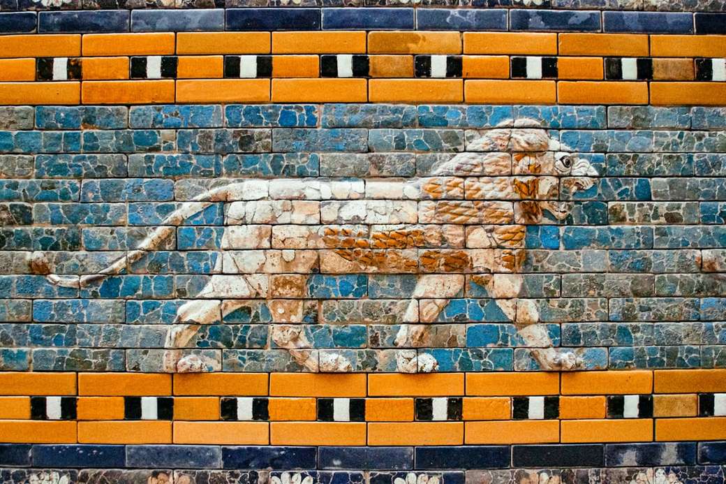 Szczegóły Bramy Isztar w Muzeum Pergamońskim w Berlinie puzzle online