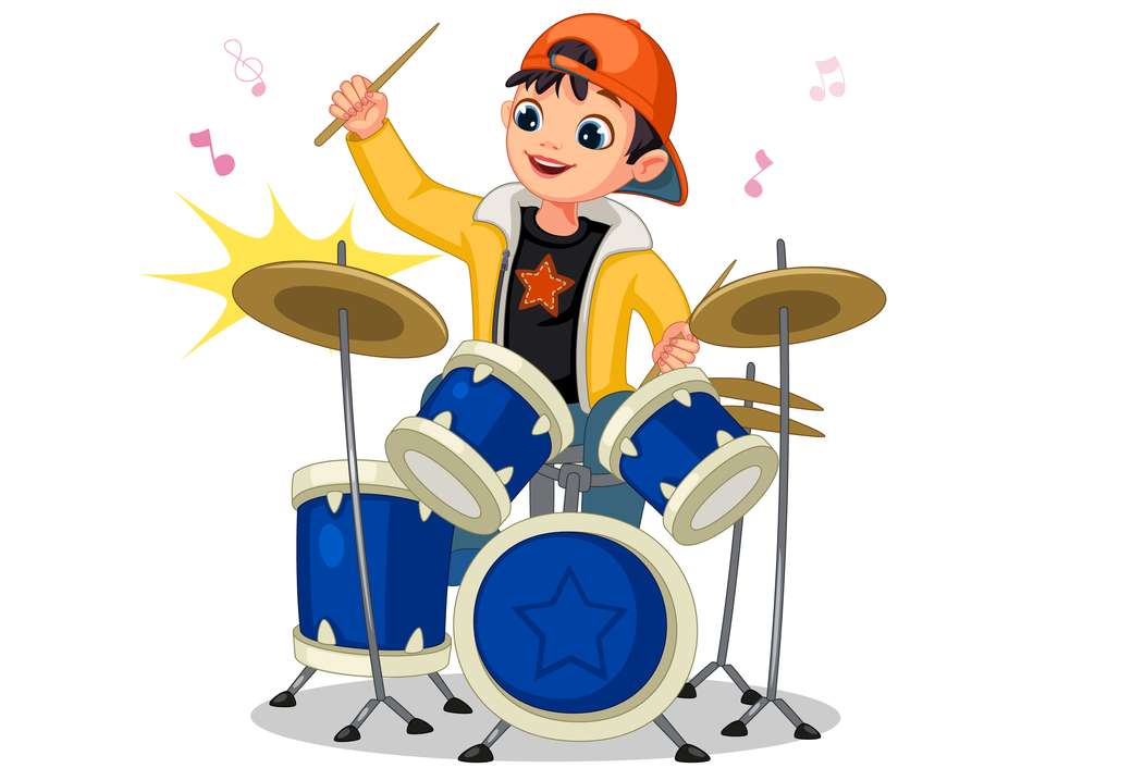 He Is Playing The Drums Play Jigsaw Puzzle For Free At Puzzle Factory - drum kit roblox