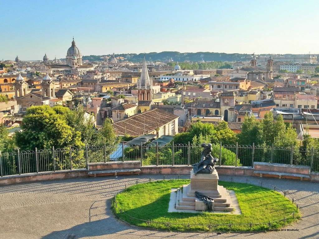 Panoramiczny widok na Rzym z Pincio puzzle online