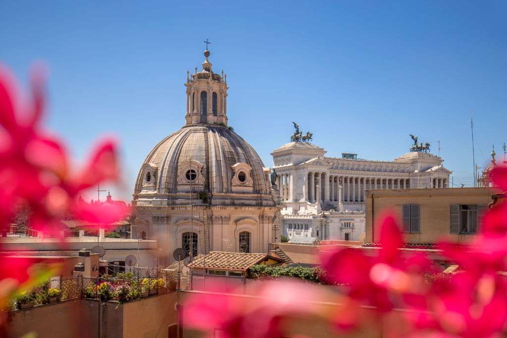 Widok na dachy Rzymu puzzle online