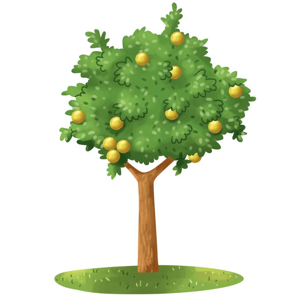 drzewo pomarańczowe puzzle online