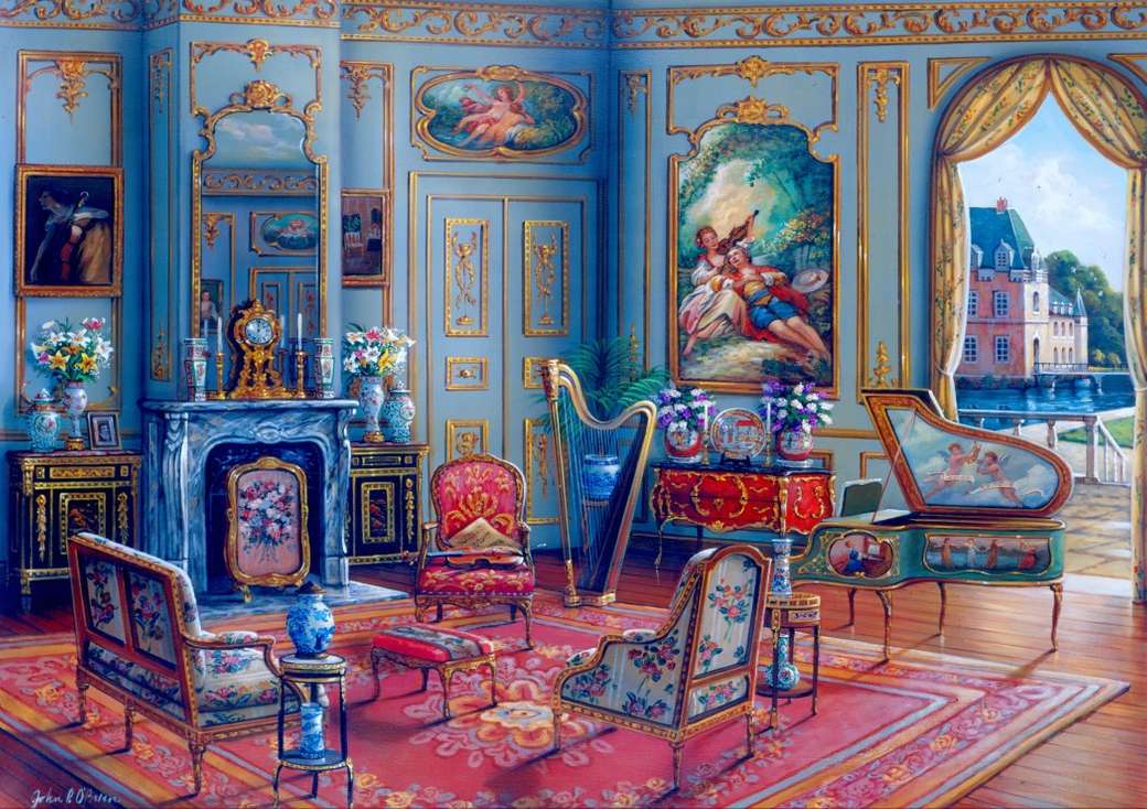 Niebieski pokój puzzle online